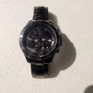 Michael Kors Sleek Black Chronograph Watch